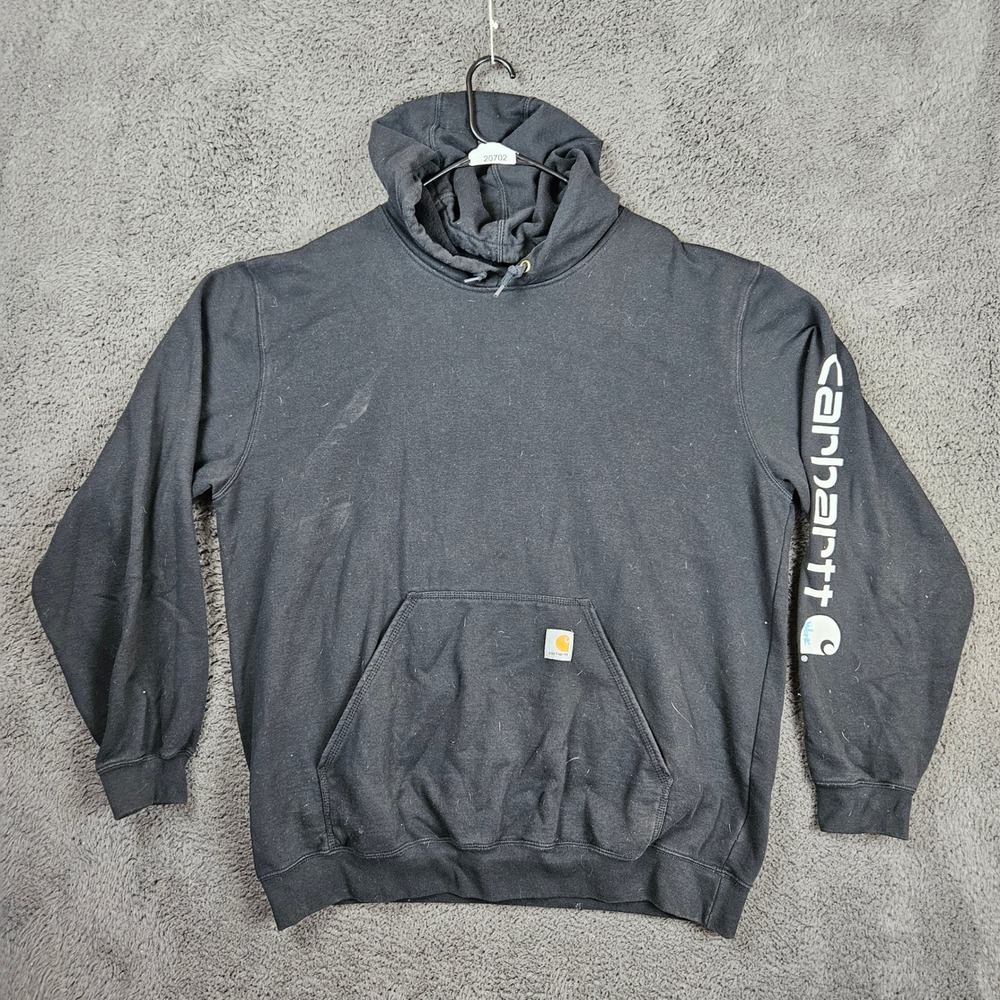 Carhartt Mens Loose Fit Graphic Sleeve Hoodie Black XL TS0288-M‎